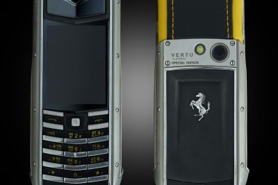 Điện Thoại Vertu Ascent Ti Ferrari Da Vàng