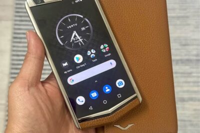 Điện Thoại Vertu Aster P da bê nâu