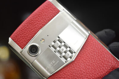 Điện Thoại Vertu Aster P da bê đỏ