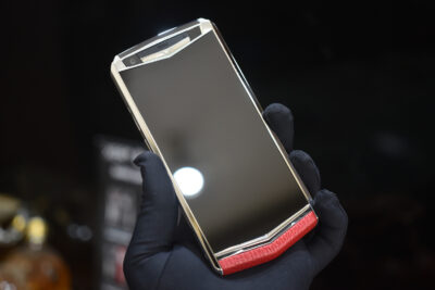 Điện Thoại Vertu Aster P da bê đỏ