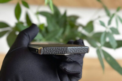 Điện Thoại Vertu Aster P Silver da bê đen