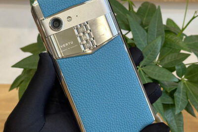 Điện Thoại Vertu Aster P da bê xanh