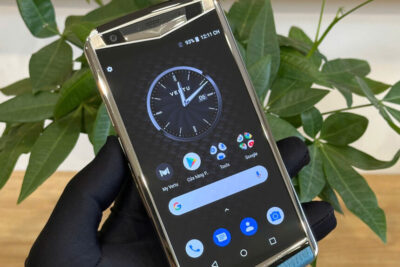 Điện Thoại Vertu Aster P da bê xanh