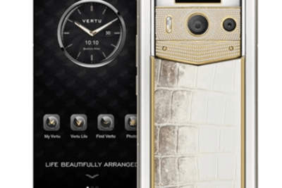 METAVERTU 2nd Generation Luxury Custom Made Gold Plain Weave with Diamond Himalaya Alligator White