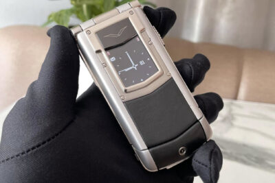Điện Thoại Vertu Ayxta Nắp Gập Da Bê Đen Likenew