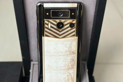 Điện Thoại Vertu Meta 2 Cá Sấu Bạch Tạng Đính Kim