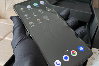 Điện Thoại Vertu Iron Flip nắp gập Lưng Bọc Da Bò