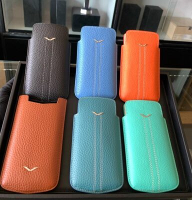 Bao da bê Vertu Aster P màu xanh