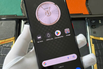 Vertu Meta 1 Viền Đính Kim Bọc Da Cá Sấu 99%