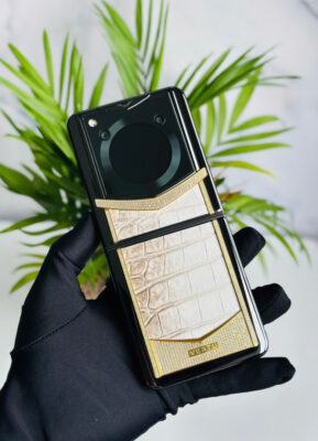 Vertu Iron Flip Diamonds Gold Himalaya 99%